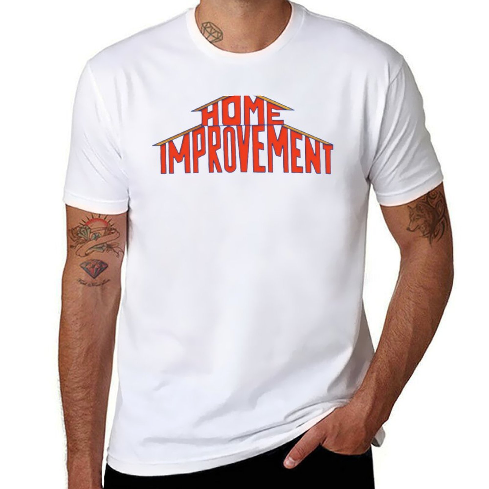 Home Improvement Logo - Logo do majsterkowania, koszulka z lat