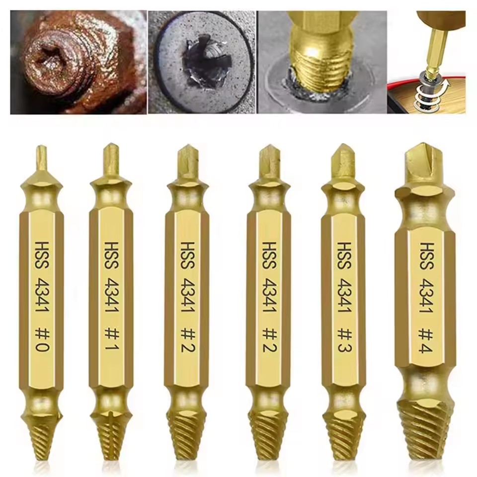 Drill Bit Set - Zestaw wierteł do wykręcania uszkodzonych, zerwanych
