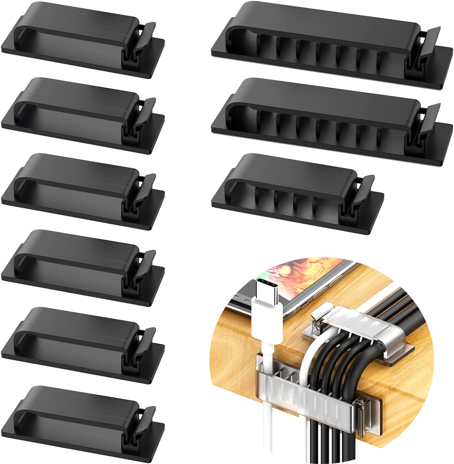 Organizer kabli Samoprzylepne  – Cable Staple Clip recenzja i cena