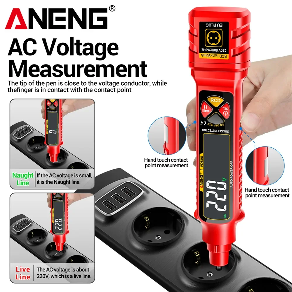 ANENG VD808 cyfrowy tester gni – Circuit Breaker Finder recenzja i cena